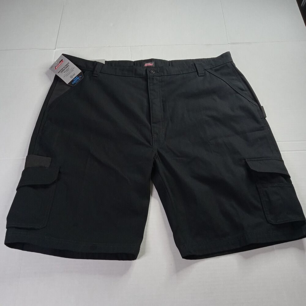Dickies Ripstop Cargo Shorts Men's 44‎ Black Relaxed 11" Ins